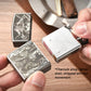 Western Denim Pattern Titanium Alloy Lighter Shell, Without Movement