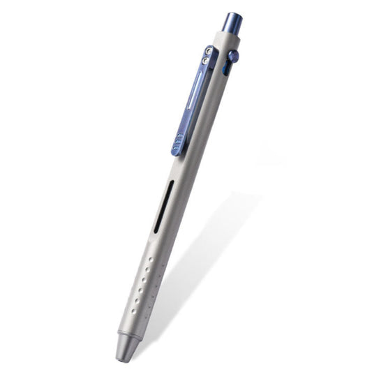 Titanium alloy ballpoint pen, push-type switch, portable stationery