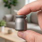 Titanium Alloy Mini Medicine Box, Outdoor Portable Keychain Pendant, Gray