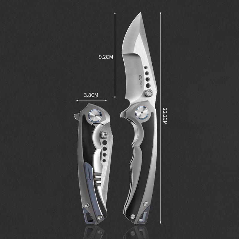 Elmax Titanium Alloy Folding Knife Zirconium Alloy Patch Outdoor Camping Portable Tool