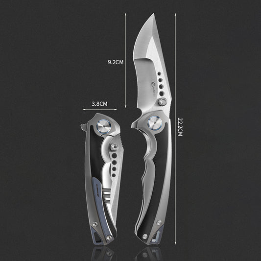 Elmax Titanium Alloy Folding Knife Zirconium Alloy Patch Outdoor Camping Portable Tool