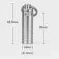 Mini Pure Titanium Waterproof Medicine Box Keychain Pendant