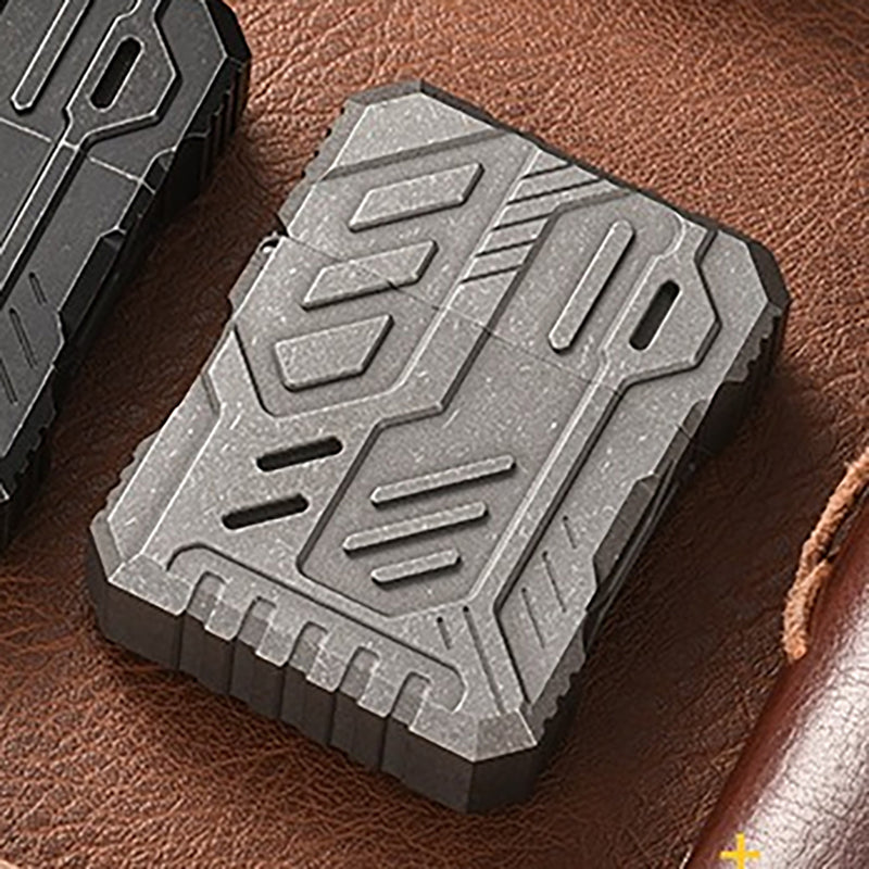 Titanium Alloy Lighter Shell, Windproof Metal Case Without Movement