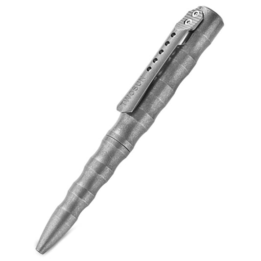 Titanium Alloy Tactical Pen, Stone Wash Finish, Pull Bolt Switch, Portable EDC Gear