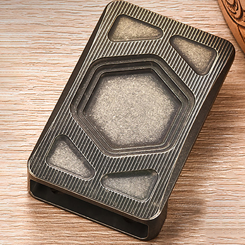 TWOSUN Retro Hexagonal Titanium Alloy Belt Buckle Fits 38mm Wide Belt (No Belt Included)