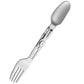 Pure Titanium 2-In-1 Fork Spoon, Portable Outdoor Camping Tableware