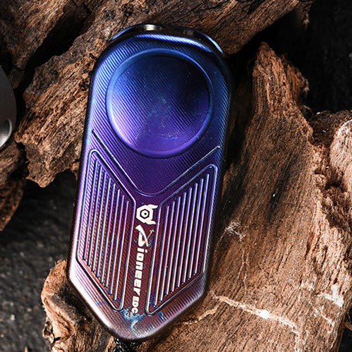 High Decibel Titanium Alloy Double-Hole Whistle Waterproof Dazzling Color Portable EDC Tool