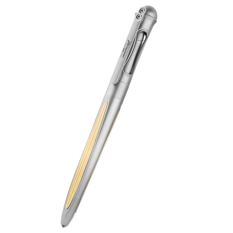 Brass Titanium Alloy Tactical Pen Multifunctional Portable EDC Equipment（Sand blasting）
