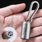 Pure Titanium Medicine Box Keychain Pendant Set, Suitable For Outdoor Carrying