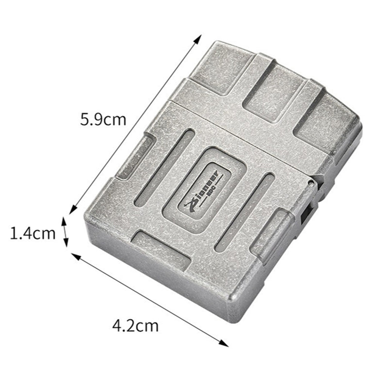 Titanium Alloy Windproof Kerosene Lighter Suitable for Men's Business Gifts & EDC Outdoor Camping