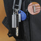 Pure Titanium Small Pill Box With Key Ring, Suitable For Outdoor Travel