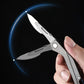 Multifunctional Titanium Alloy Folding Utility Knife Outdoor Portable EDC Tool With 10 #24 Blades