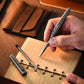 Tangcao Pattern Engraving Titanium Alloy Tactical Pen Multifunctional Portable EDC（Stone washing）