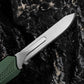 Aluminum Alloy Utility Knife With Green Handle Including 5 Stainless Steel Blades