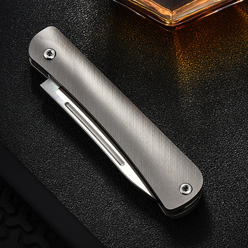 Titanium Alloy Folding Knife Portable Camping Survival EDC High-Value Outdoor Multifunctional Folding Knife
