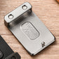 Silver Titanium Alloy Men's Belt Buckle Outdoor Portable Multifunctional Inner Buckle (No Belt Included)