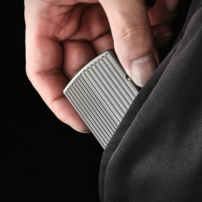 Titanium Alloy Lighter Kerosene Men's Creative Gift High-End Lighter Suitable for EDC & Outdoor Use