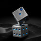 Titanium Alloy Solid Dice EDC Decompression Toy Key Necklace Pendant