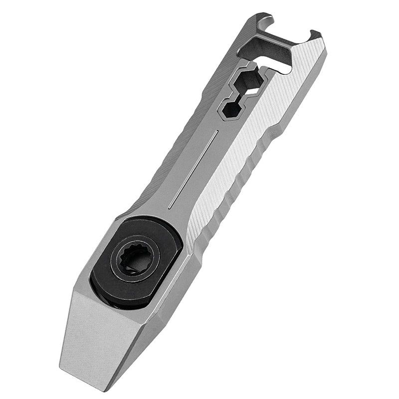 Titanium Alloy Crowbar Ratchet Screwdriver Multifunctional EDC Tool Bottle Opener
