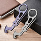 Titanium Alloy Multifunctional Crowbar Outdoor Survival Tool EDC Portable Tool Card