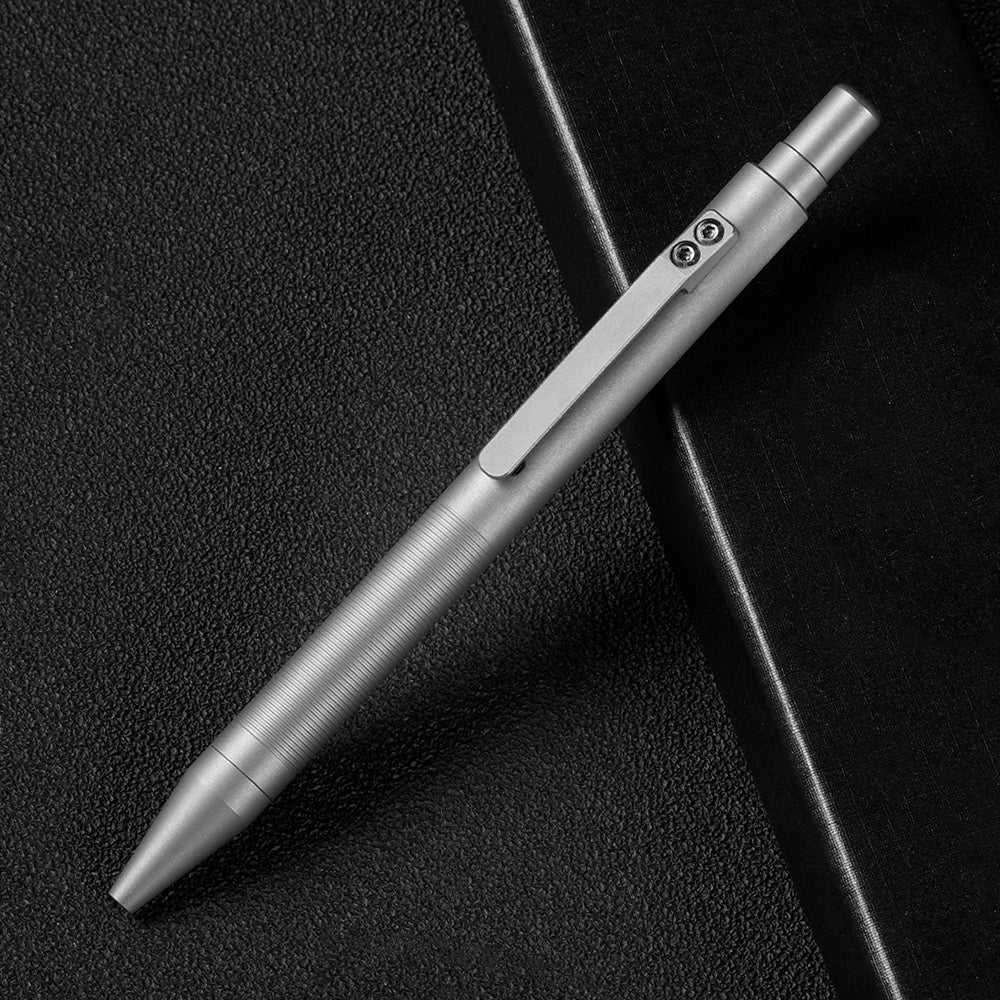 Titanium Alloy Business Writing Pen Multifunctional EDC Ballpoint Pen Portable Pen Clip-On Signature Pen