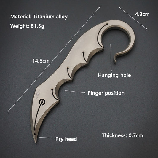 Titanium Alloy Multifunctional EDC Tool, Tea Knife Out of the Box, Suitable for Daily or Outdoor Use