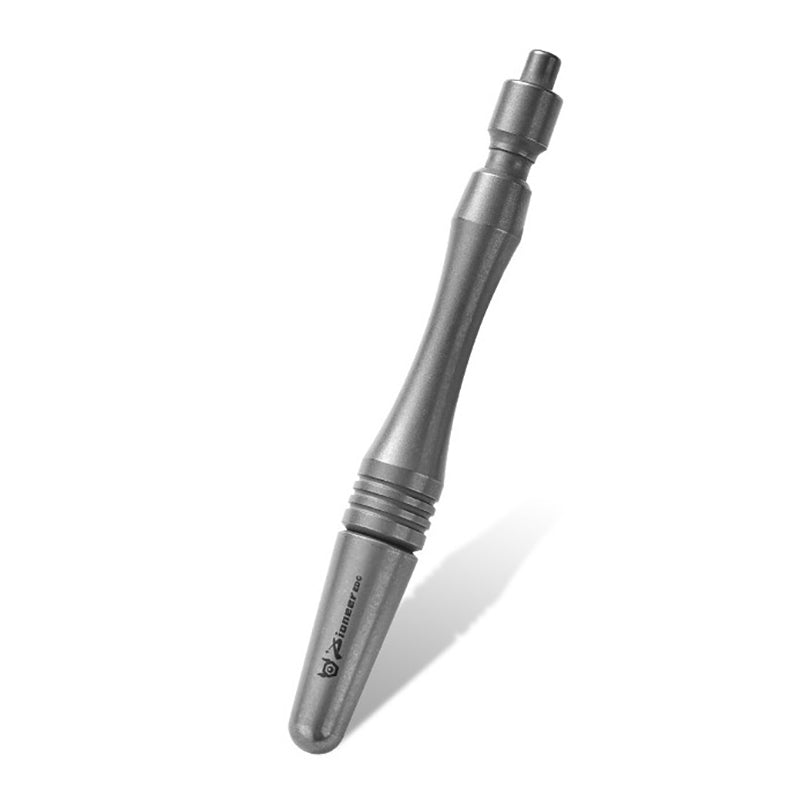 Mini titanium alloy ballpoint pen can be extended, the pen body can be used as a massage stick, suitable for outdoor EDC
