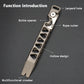 Multifunctional TC4 Titanium Alloy Crowbar Portable EDC Tool Outdoor Emergency Tool Bottle Opener Rope Cutter