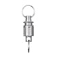 Titanium Quick Release Keychain, Retractable Key Chain Detachable Keychain Clip,360°Pull Apart Key Rings