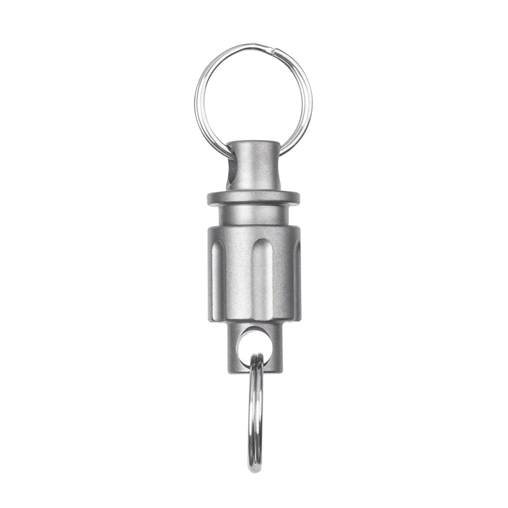 Titanium Quick Release Keychain, Retractable Key Chain Detachable Keychain Clip,360°Pull Apart Key Rings