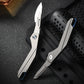 Multifunctional Titanium Alloy Folding Utility Knife Outdoor Portable EDC Tool With 10 #24 Blades