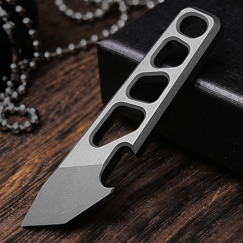 Durable Titanium Alloy Multifunctional EDC Mini Crowbar Bottle Opener Tool