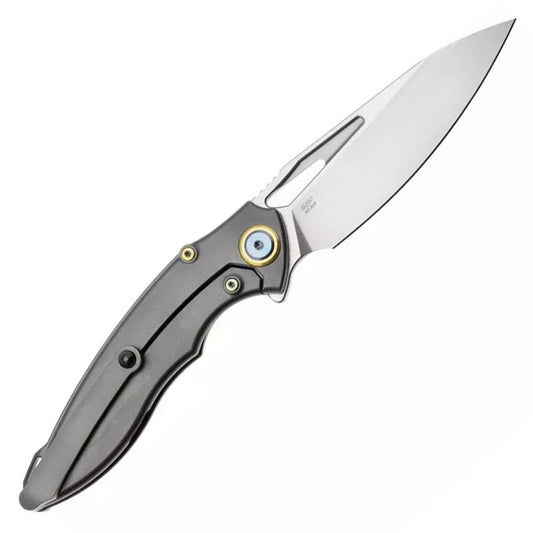 Rike Knife 1902s Small Folding Knife M390 Blade Material Red Carbon Fiber Titanium Alloy Handle