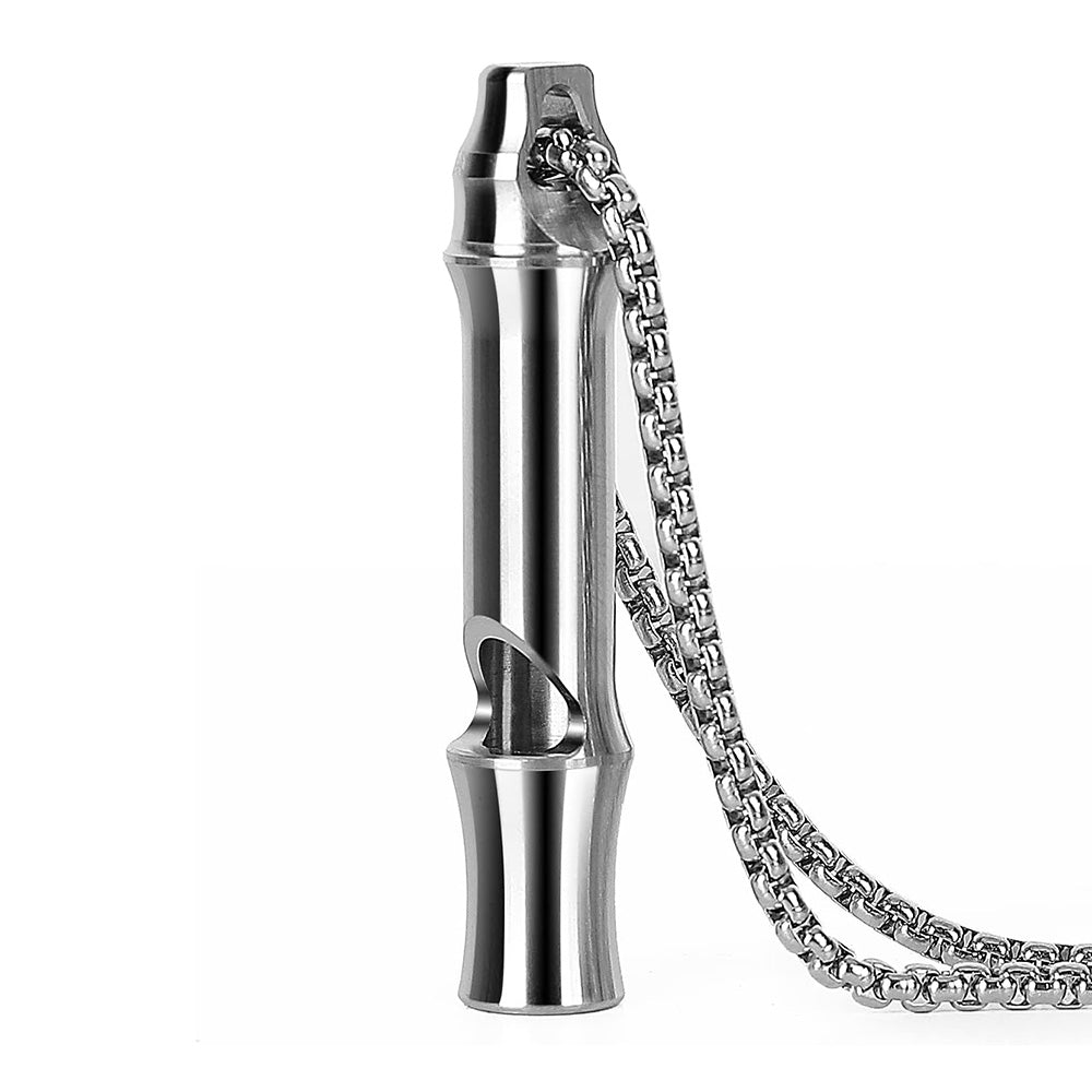 Emergency Whistle Titanium Whistle MANCOPE Outdoor for Keychain KS002 Silver