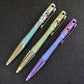 Rike knife Tactical Pen Bolt Action Pen Titanium Pen  TP02 Blue Golden