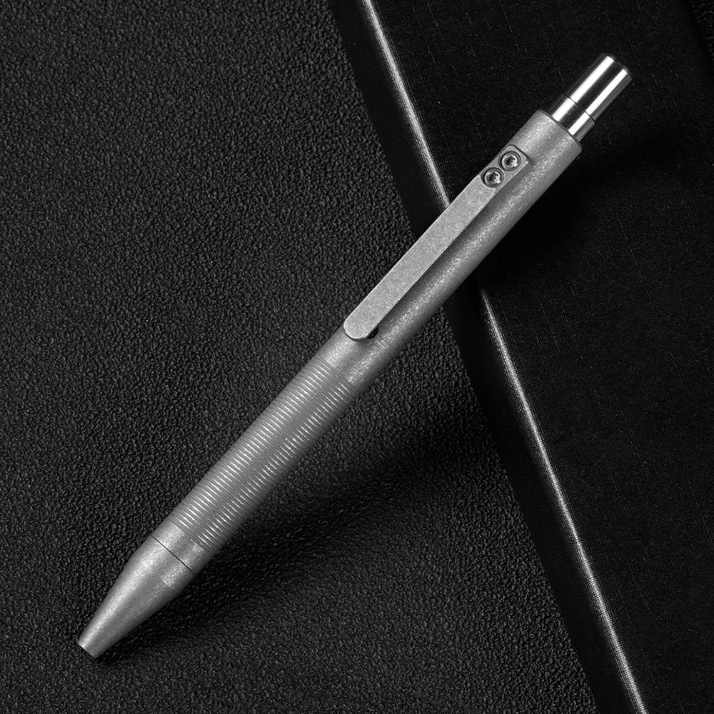 Titanium Alloy Business Writing Pen Multifunctional EDC Ballpoint Pen Portable Pen Clip-On Signature Pen