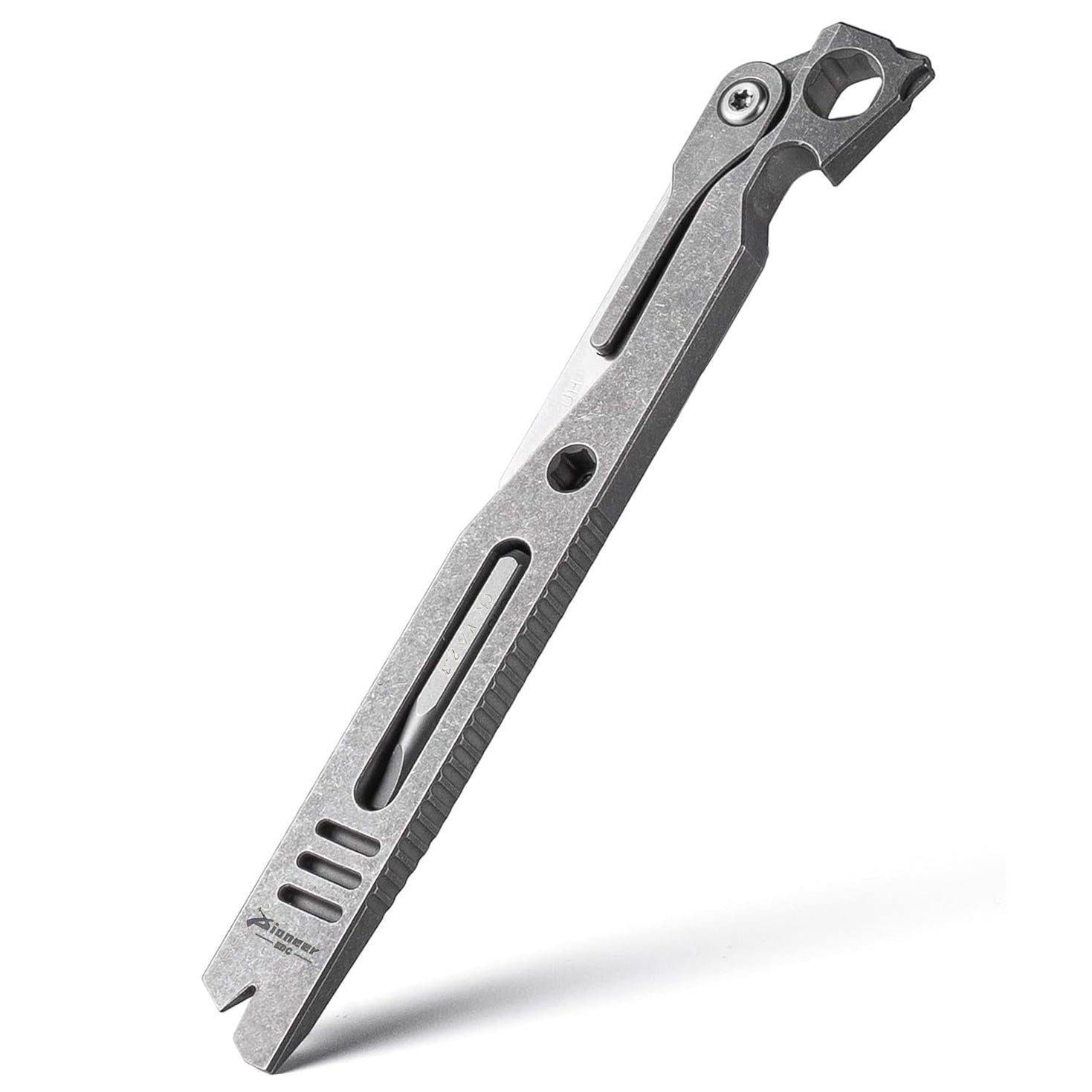 Compact Titanium Edc Multi-Tool - Portable Pocket-Sized Pry Bar With B ...