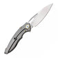 Rike Knife 1902s Small Folding Knife M390 Blade Material Blue Carbon Fiber Titanium Alloy Handle