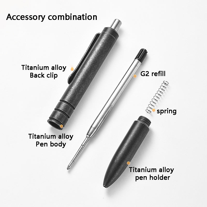 Multifunctional tc4 titanium alloy tactical pen heavy feel outdoor EDC