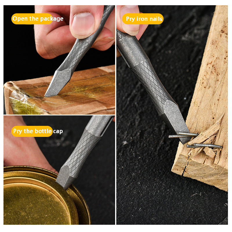 Titanium Alloy Crowbar: Multifunctional Outdoor Tool & Portable EDC Tool