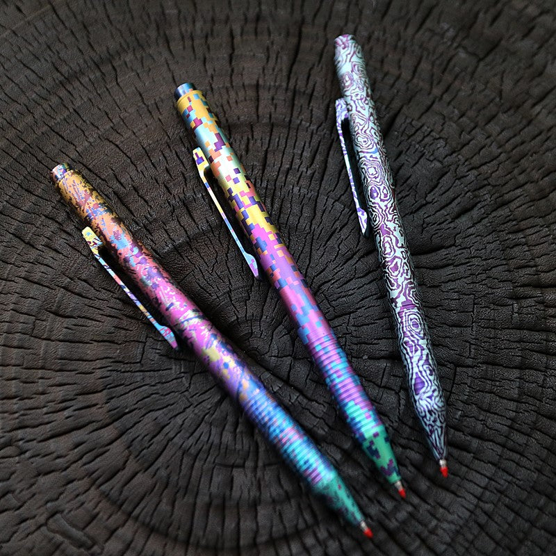 Limited Edition Titanium Alloy Pen with Oil Painting Design