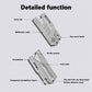 Flying Fish Titanium Alloy Handle Utility Knife, Multifunctional EDC Tool, With 10 SK5 Alloy Blades