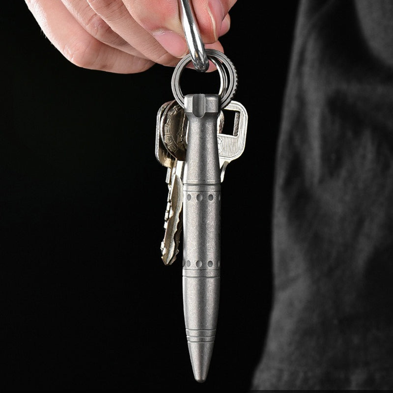 Titanium Alloy Tactical Pen With Hanging Hole, Multifunctional EDC Pen, Suitable For Business Signature & Gifts