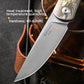 Titanium Alloy Multifunctional Folding Knife - M390 Blade Stone Washing Process Outdoor EDC Tools For Daily Carry