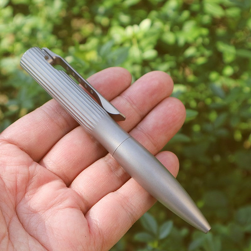 Titanium Alloy Writing Pen Multifunctional Portable EDC Tactical Pen (Sand blasting)
