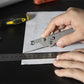 Titanium Alloy Utility Knife with 10 Stainless Steel Blades Suitable for EDC and Outdoor Use (Gray)
