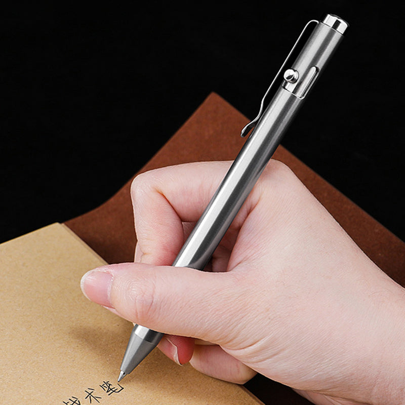 Titanium Alloy Ballpoint Pen, EDC Portable Pen, High-End Business Writing Pen, Gift, Replaceable Refill