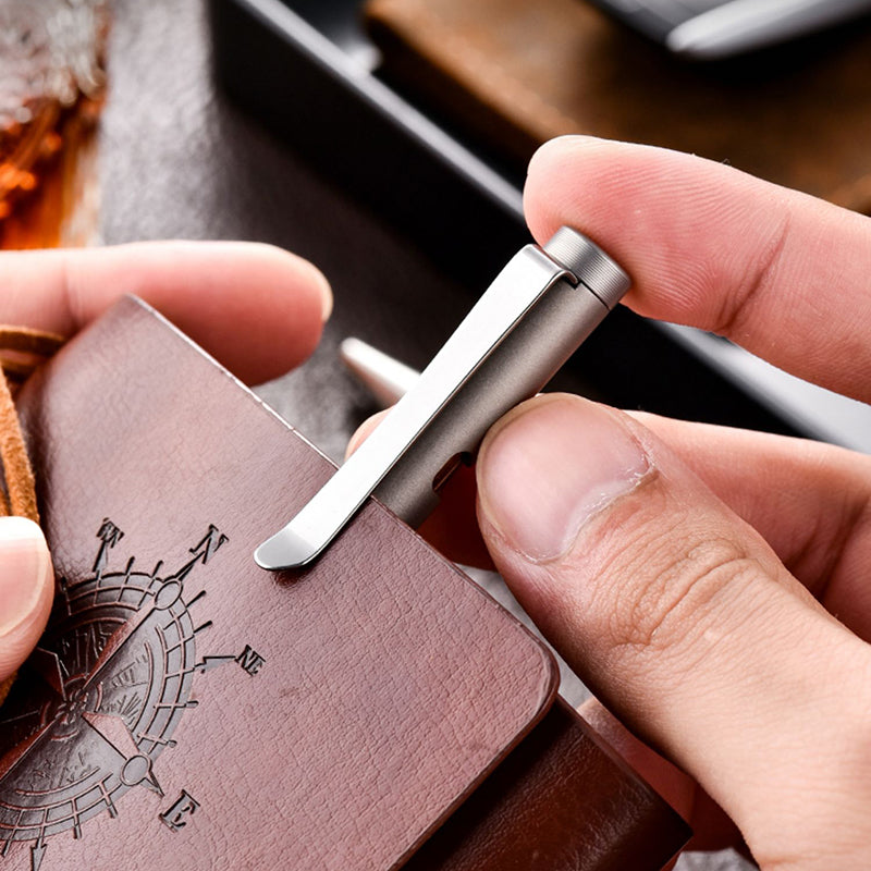 Titanium Alloy Ballpoint Pen: High-End Business Metal Writing Pen Suitable for EDC/Gift Gel Pen