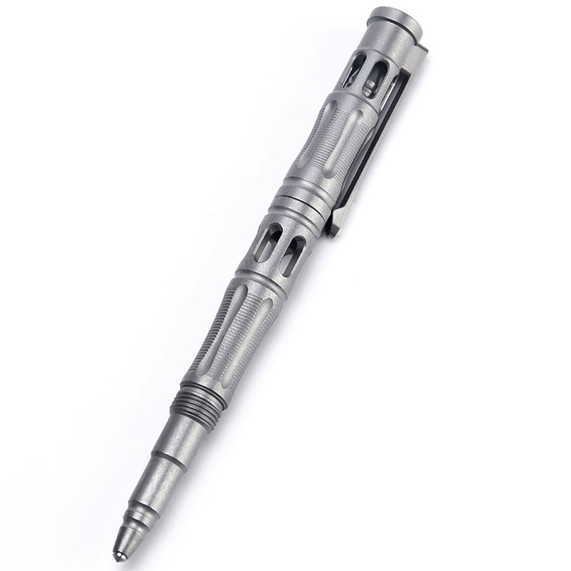 Gray Titanium Alloy Ballpoint Pen - Multifunctional Portable EDC Pen (Premium Texture Lightweight Carry)