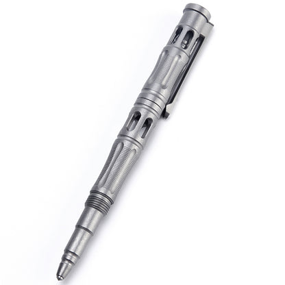 Gray Titanium Alloy Ballpoint Pen - Multifunctional Portable EDC Pen (Premium Texture Lightweight Carry)